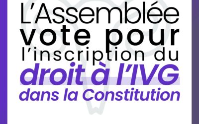 IVG : c’est un jour historique pour notre Assemblée