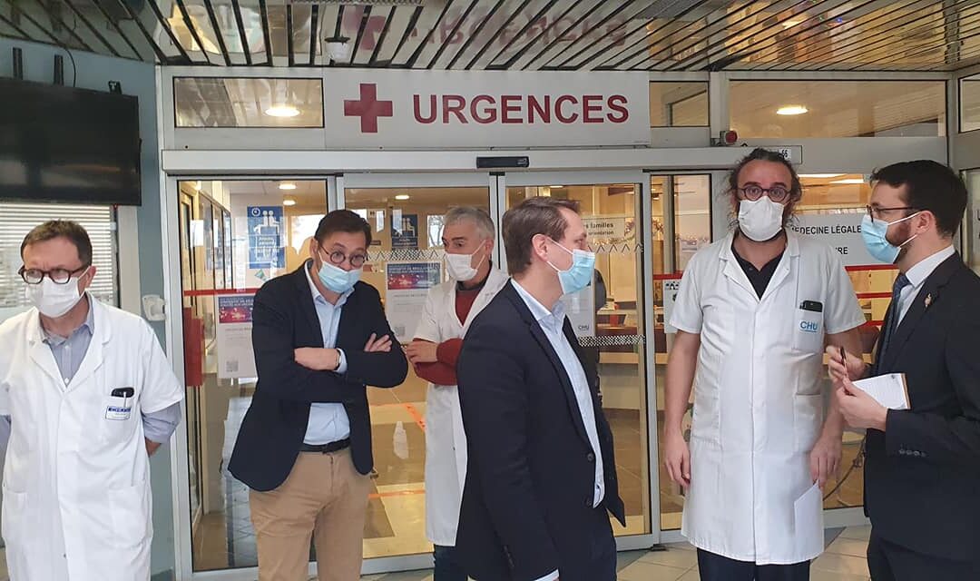 Visite aux urgences du CHU de Caen et au centre d’appel du SAMU