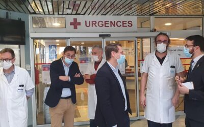 Visite aux urgences du CHU de Caen et au centre d’appel du SAMU