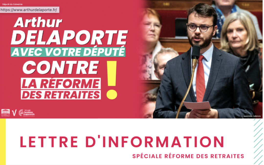 Lettre d’information n°3 spéciale retraites – Février 2023