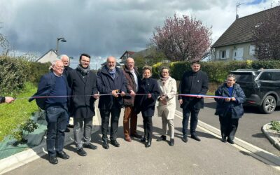 Inauguration des travaux dans la commune de Saint-Ouen-du-Mesnil-Oger