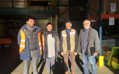 Visite de la Banque alimentaire du Calvados