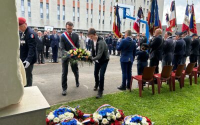Commémoration du 80e anniversaire des bombardements de juin 1944 à l’institut Lemonnier