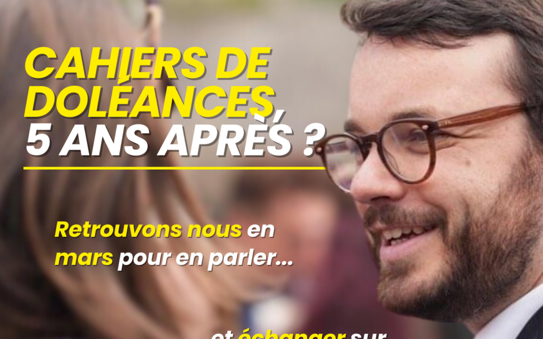 Questionnaire cahiers de doléances : participez !