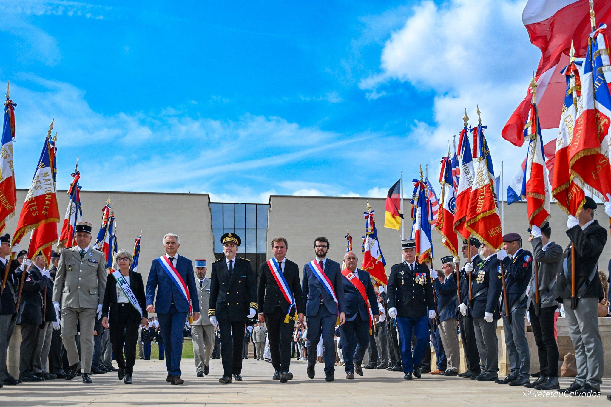 Présent hier à Caen pour la cérémonie du 14 juillet